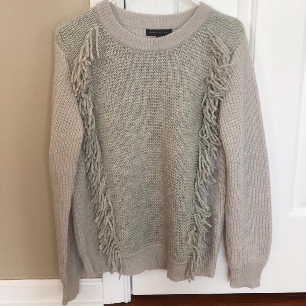 Banana Republic Fringe Sweater